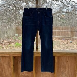 7 For All Mankind Men's Brett Jeans Dark Wash Size 36